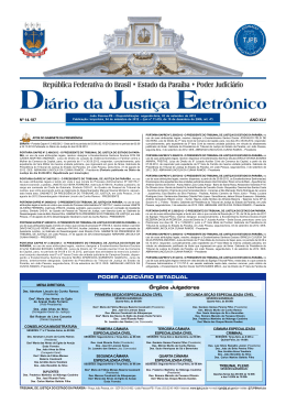 PODER JUDICI&Aacute;RIO ESTADUAL &Oacute;rg&atilde;os Julgadores