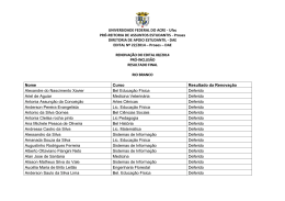 Resultado Final - Anexo I - Universidade Federal do Acre