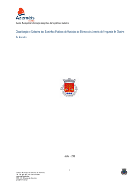 Dossier Cadastro caminhos Oliveira de Azem&eacute;is