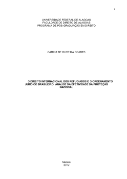 O Direito Internacional dos Refugiados e o Ordenamento