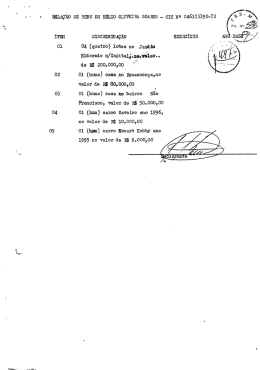 IELA&Ccedil;IO DE BHS DE H&Eacute;LIO OLIVEIRA. SOARES
