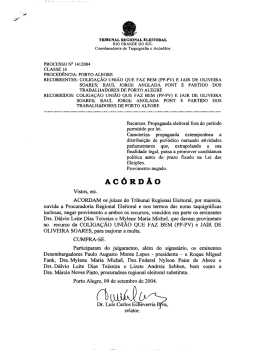 processo 16 1412004 - Tribunal Regional Eleitoral do Rio Grande