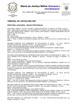 Di&aacute;rio da Justi&ccedil;a Militar Eletr&ocirc;nico