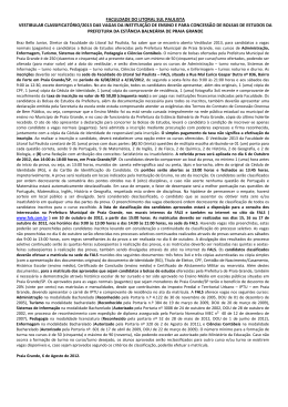faculdade do litoral sul paulista vestibular classificat&oacute;rio/2013
