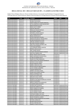 bolsa social 2013 - bolsas parciais 50% - classifica&ccedil;&atilde;o por