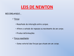 leis de newton - Colégio Jardim São Paulo