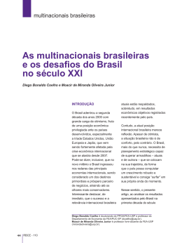 As multinacionais brasileiras e os desafios do Brasil no