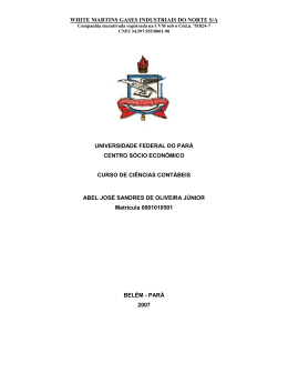An&aacute;lise dos Demonstrativos Cont&aacute;beis