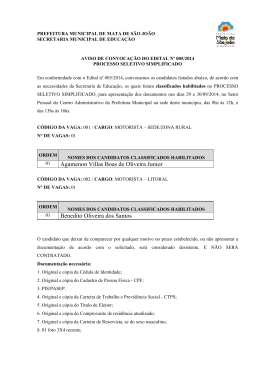 Agamenon Villas Boas de Oliveira Junior Benedito Oliveira dos