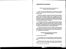 Instalação da Procuradoria Geral do Estado em sua nova sede