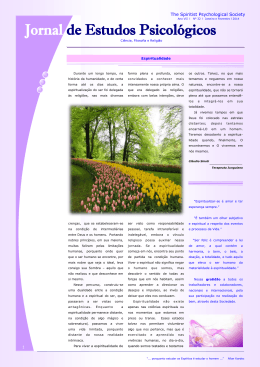 Portugu&ecirc;s - The Spiritist Psychological Society