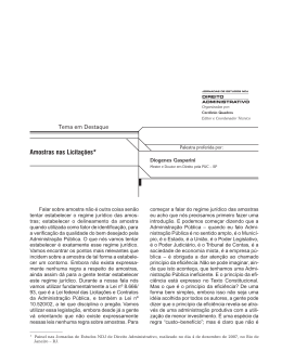 Amostras nas Licita&ccedil;&otilde;es*