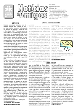 Fevereiro - Associa&ccedil;&atilde;o de Amigos do Autista