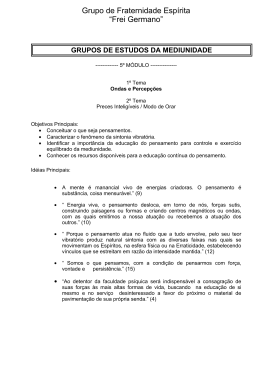 5&ordm; M&oacute;dulo - Grupo de Fraternidade Esp&iacute;rita Frei Germano