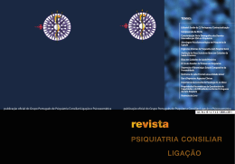 Volumes 16-19, n.os 1 e 2, 2011 - psiquiatria