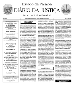 Diario da Justi a 29-05-2001 - Tribunal de Justiça da Paraíba