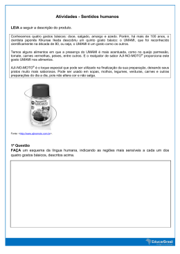 Atividades - Sentidos humanos