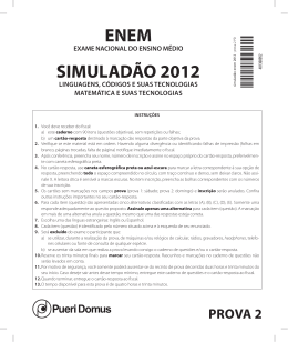 ENEM SIMULAD&Atilde;o 2012