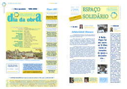 Espa&ccedil;o Solid&aacute;rio n&ordm; 04 - Obra Diocesana de Promo&ccedil;&atilde;o Social