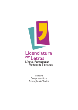 Licenciatura em Letras - Aedi - Universidade Federal do Par&aacute;