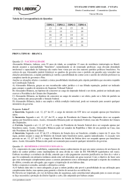OAB 1&ordf; Etapa - XVI Exame de Ordem Unificado