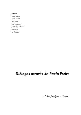 Diálogos através de Paulo Freire