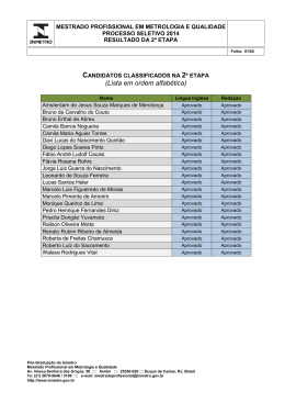 (Lista em ordem alfab&eacute;tica)