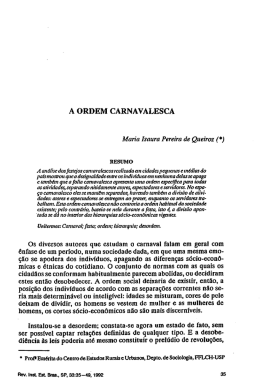 A ORDEM CARNAVALESCA