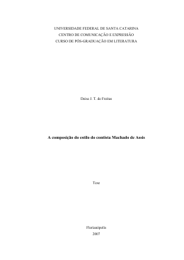 A composi&ccedil;&atilde;o do estilo do contista Machado de Assis