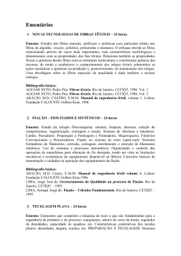 Ementa do Curso de MBA em Gest&atilde;o da Cadeia T&ecirc;xtil