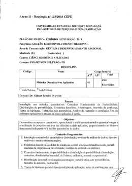 Anexo II - Resolu&ccedil;&atilde;o n&deg; 133/2003-CEPE