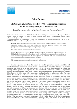 Scientific Note Melanoides tuberculatus (Müller, 1774