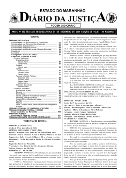 diário da justiça - Portal do Poder Judiciário do Estado do Maranhão