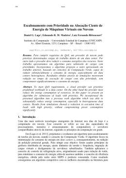 Escalonamento com Prioridade na Aloca&ccedil;&atilde;o - CE