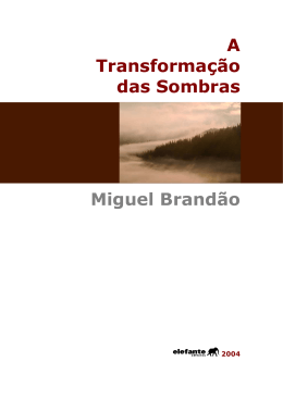 A Transformação das Sombras Miguel Brandão