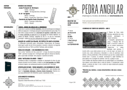 Pedra Angular - Paróquia Nossa Senhora de Monserrate