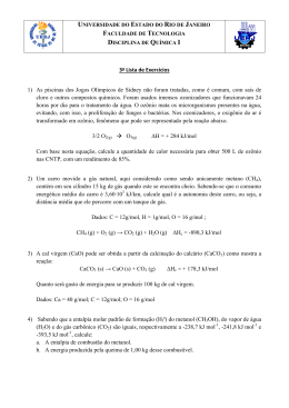 3a Lista de Exerc&iacute;cios