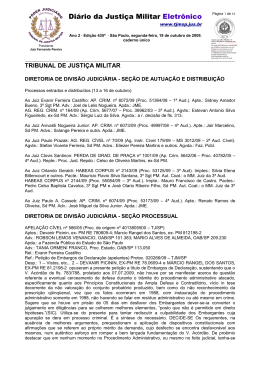 Di&aacute;rio da Justi&ccedil;a Militar Eletr&ocirc;nico