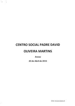 CENTRO SOC|AL PADRE DAVID OLIVEIRA MARTINS