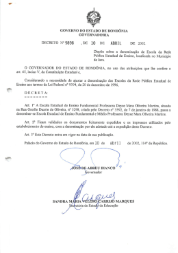 Decreto n. 9898