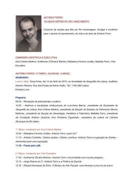 Programa - Sociedade de Geografia de Lisboa