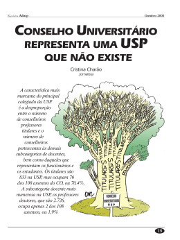 Conselho Universit&aacute;rio representa uma USP que n&atilde;o existe