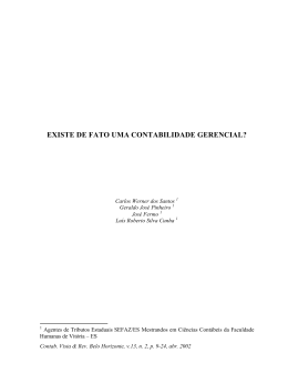 EXISTE DE FATO UMA CONTABILIDADE GERENCIAL?
