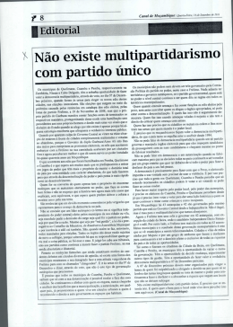 l N&atilde;o existe multipartidarismo