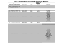 institui&ccedil;&otilde;es de ensino de n&iacute;vel superior conveniadas com a