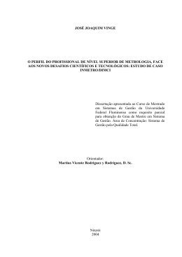 jos&eacute; joaquim vinge o perfil do profissional de n&iacute;vel superior