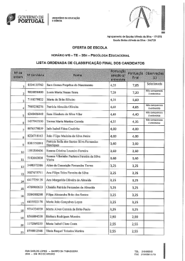 GOVERNO DE - Agrupamento de Escolas Alfredo da Silva