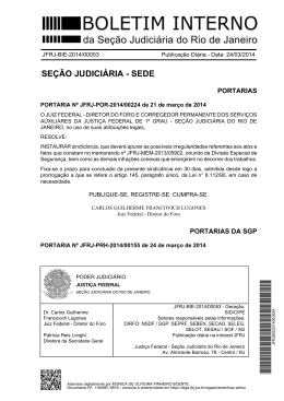 se&ccedil;&atilde;o judici&aacute;ria - sede - Justi&ccedil;a Federal &ndash; Se&ccedil;&atilde;o Judici&aacute;ria do Rio