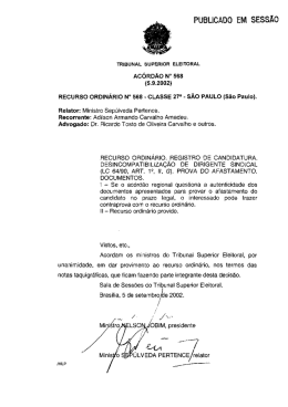 Ac. n. 568/2002 - Tribunal Regional Eleitoral de Santa Catarina