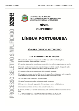 Prova N&iacute;vel Superior